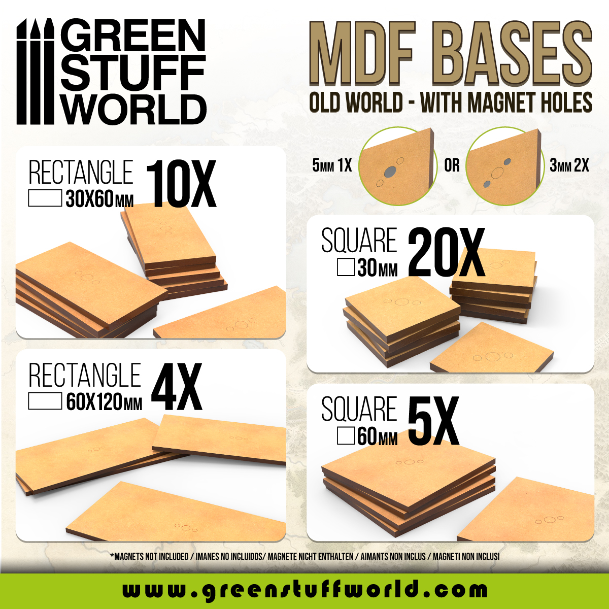MDF bases for miniatures