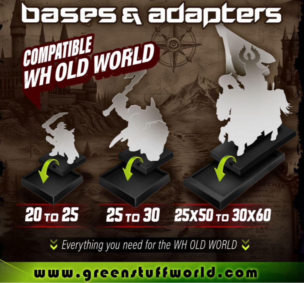 Base adapters | Round to square base adapter