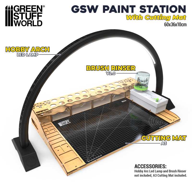 portable miniature painting tray