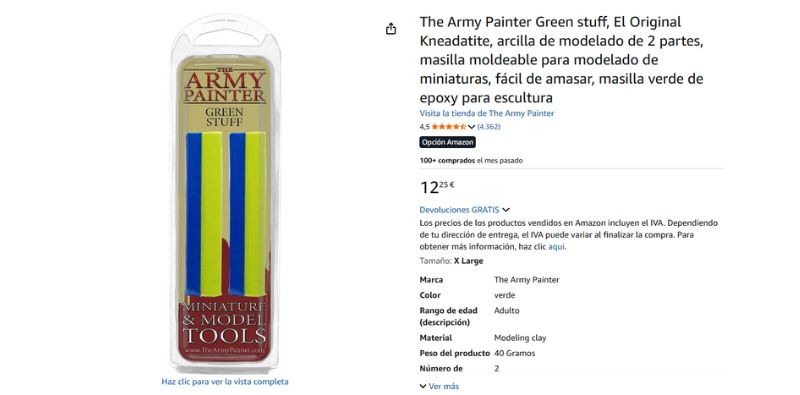 JENOLITE Green Stuff Mastic à modeler | Bleu et jaune | 91 cm | Mastic Green Stuff pour jeu et modélisation miniature | Séchage rapide JENOLITE Green Stuff Mastic à modeler | Bleu et jaune | 91 cm | Mastic Green Stuff pour jeu et modélisation miniature | Séchage rapide