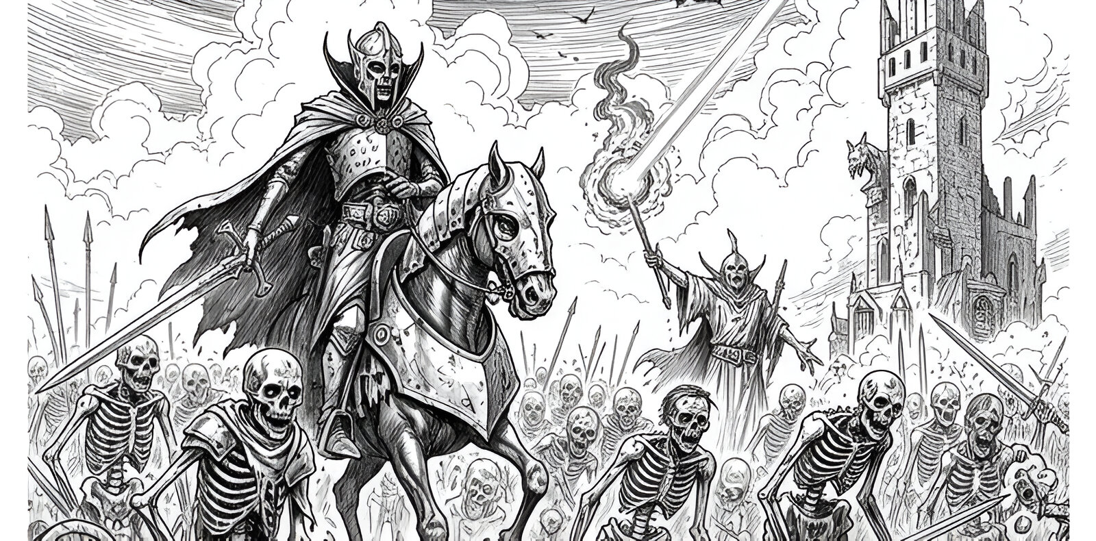 adesivo angosciato del fumetto del cranio che ride e del fumetto 8835060  Arte vettoriale a Vecteezy, image size:1600x790