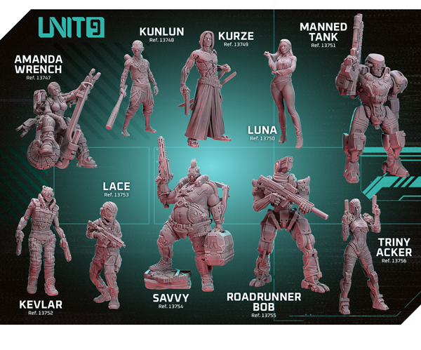 Unit9 - Cyberpunk figures