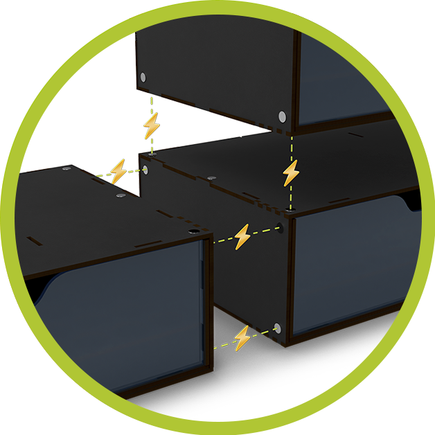 Magnetized racks