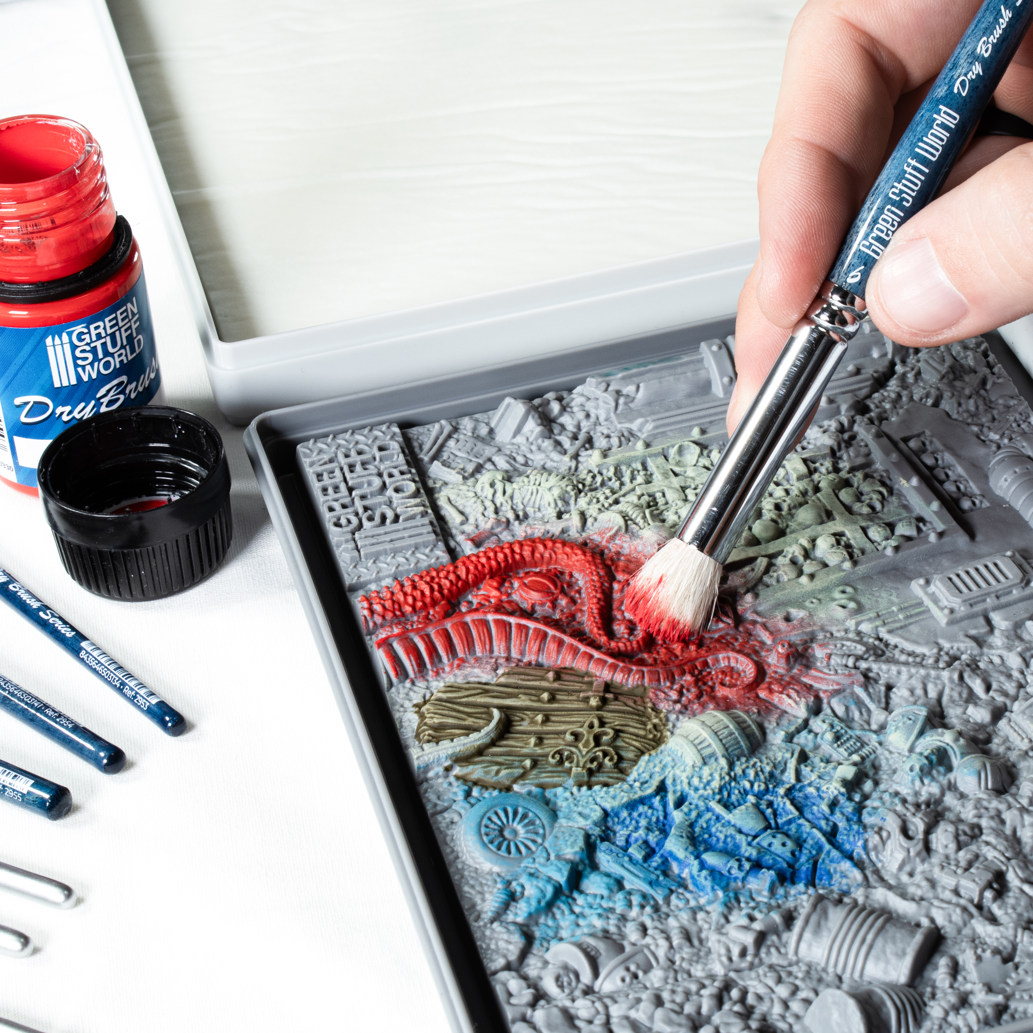 Dry Brush Palette | Drybrush texture palette | Dry palette for drybrushing