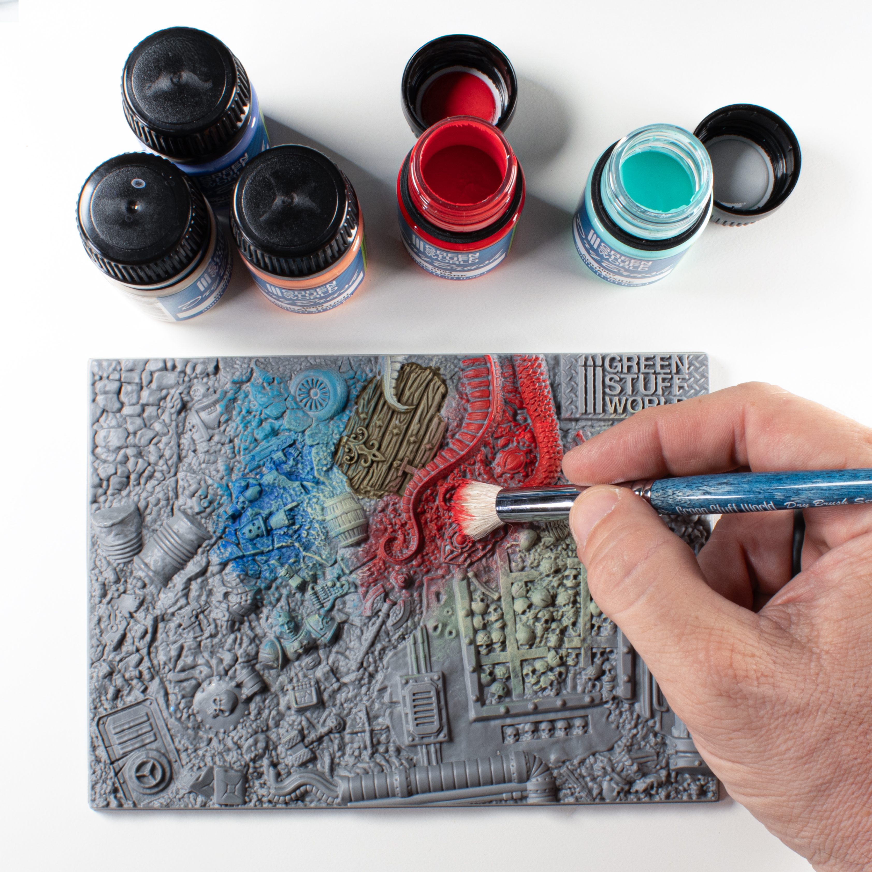 Dry Brush Palette | Drybrush texture palette | Dry palette for drybrushing