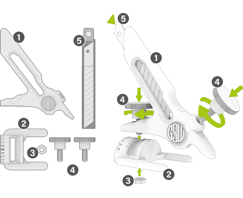 EVA foam bevel cutter