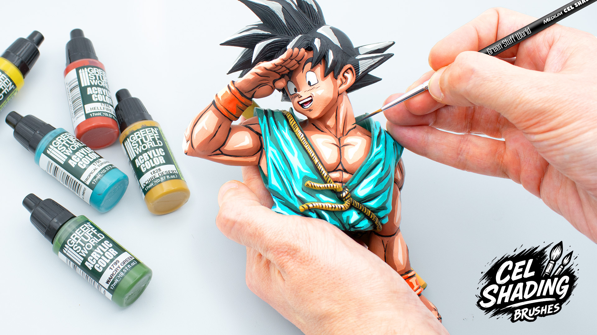 Cel Shading Brushes for painting Anime figures