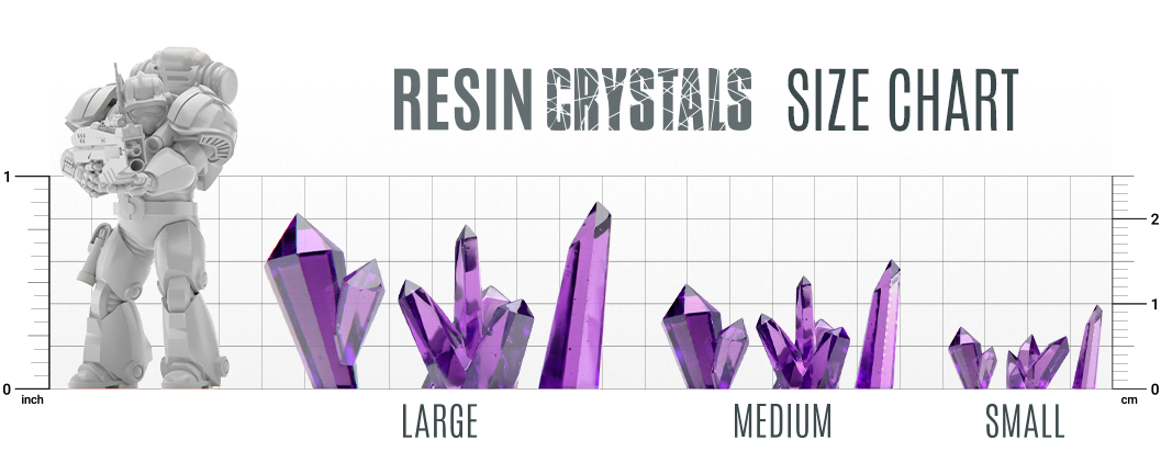 PURPLE Resin Crystals