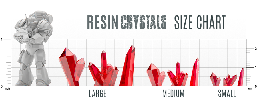 Red Resin Crystals - Large
