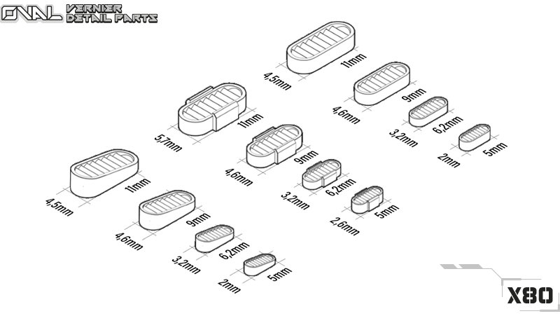 Builder parts - Mecha Oval Vernier