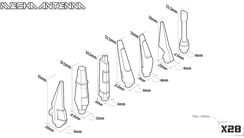 Builder parts - Mecha Antennas