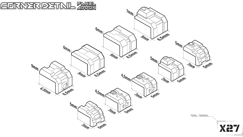 Builder parts - Corner Detail Panel Addon