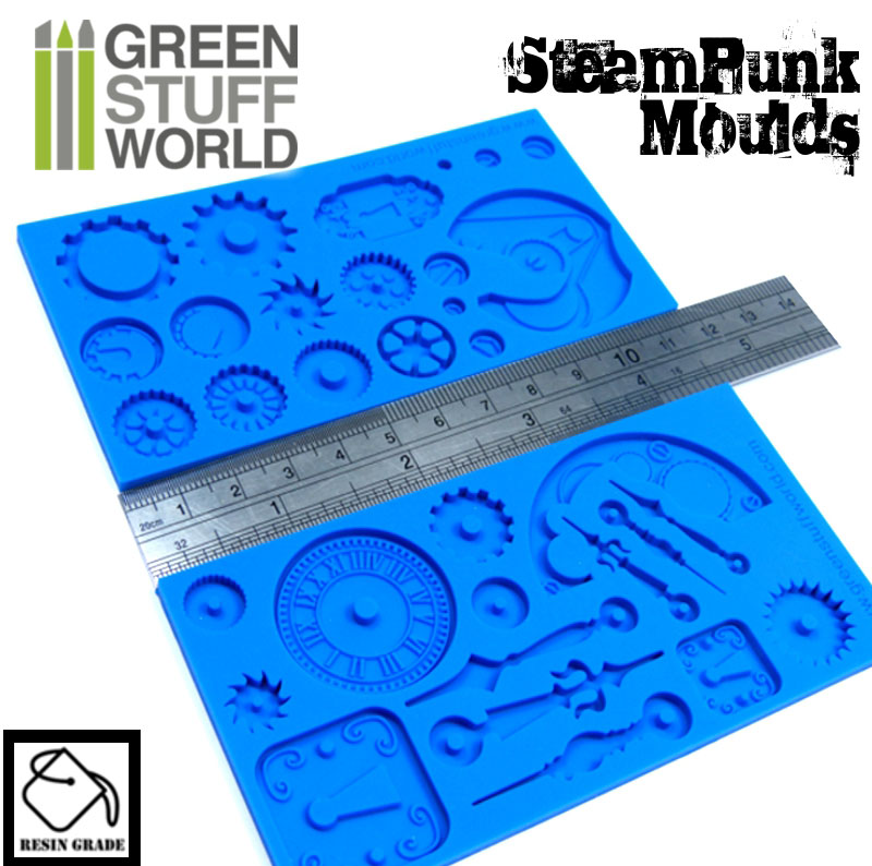 Silicone mould Steam Punk Cogs & GearsFood Use FPC FREE UK shipping!