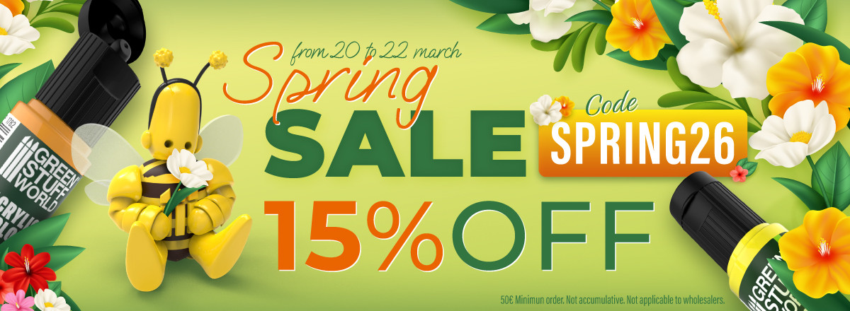 SPRING SALE -15% From 20 to 22 march
