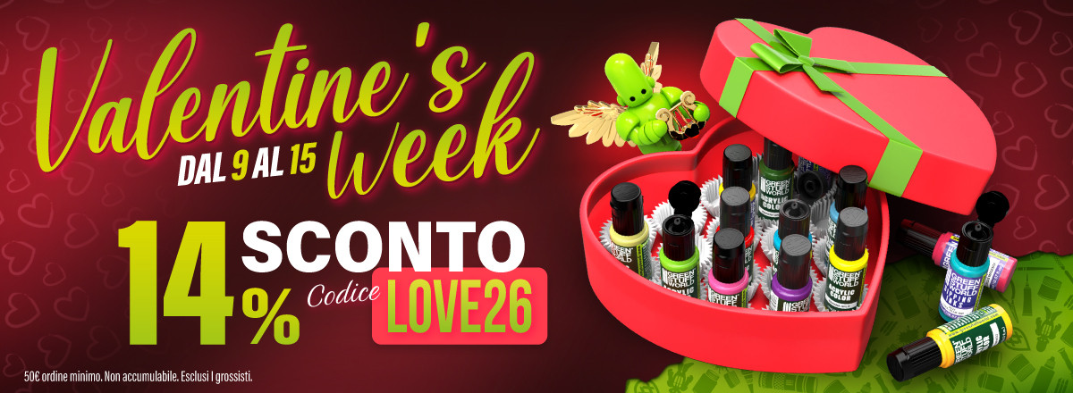 -14% CODICE: LOVE26 | Dal 9 al 15 febbraio