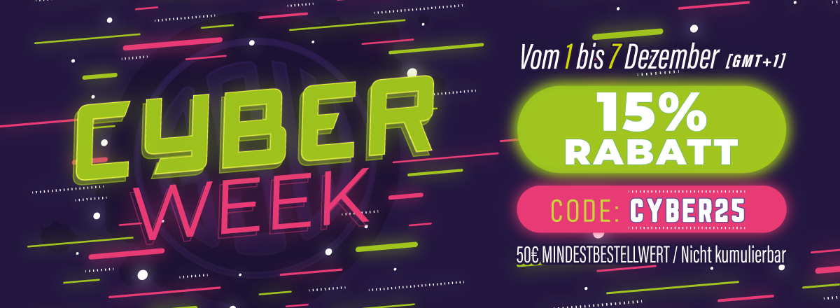 CYBER WEEK -15% RABATT