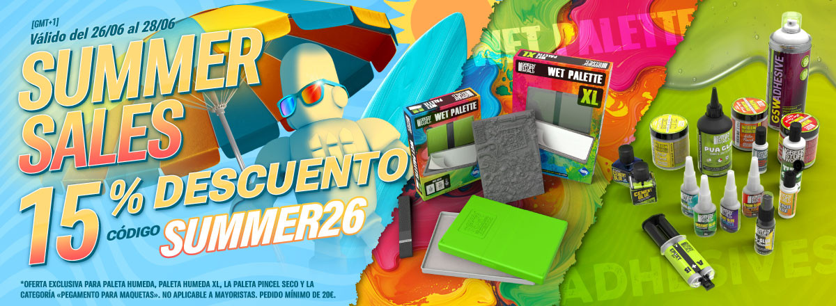 ¡Rebajas de verano! -15 % Del 26 al 28 de junio