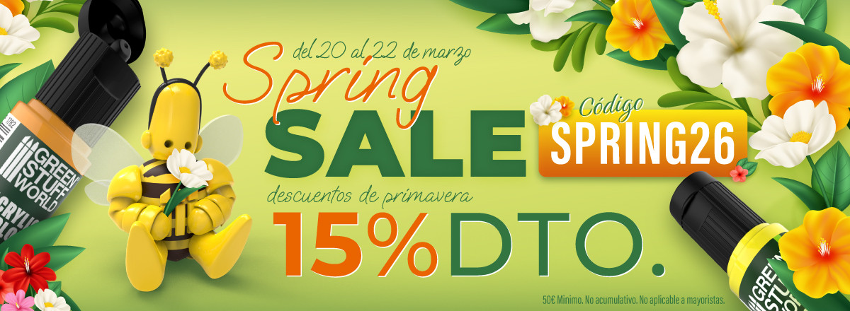 SPRING SALE -15% From 20 to 22 march