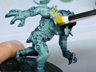 Can you completely drybrush a miniature?