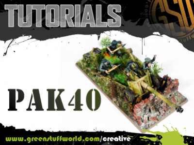 Scenic base for anti-tank gun Pak 40