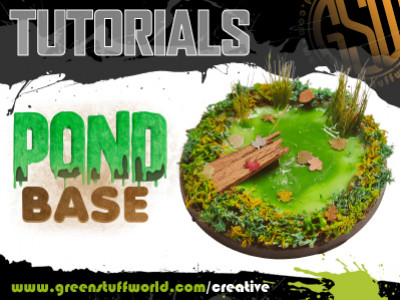 How to make a miniature pond for a diorama?