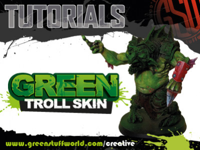 How to paint green troll skin?