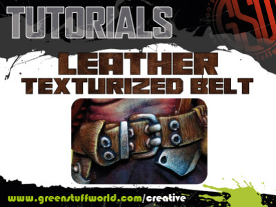 How to paint a leather texturized belt?