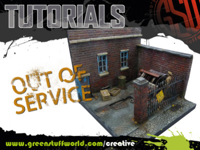Construction of a street diorama from scratch