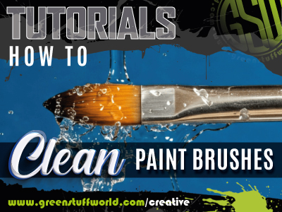 How to clean paint brushes?